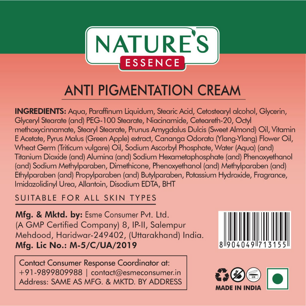 Nature's Essence Facialist Anti Pigmentation Cream - Distacart
