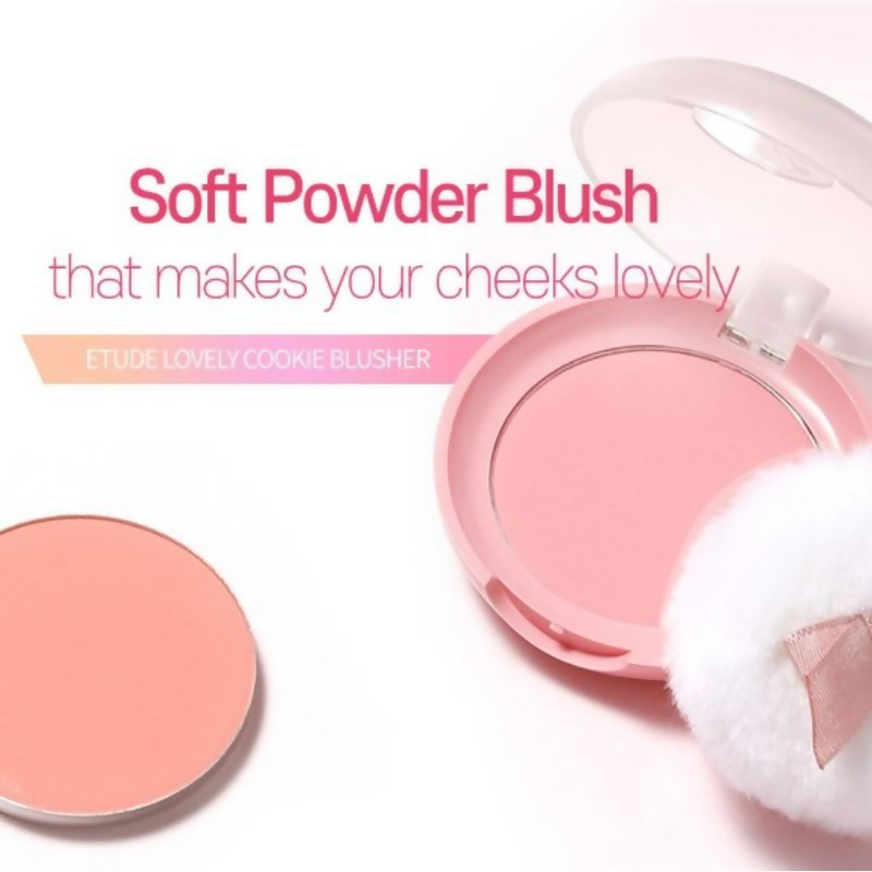 Etude House Lovely Cookie Pressed Powder Blush - Peachy - Distacart