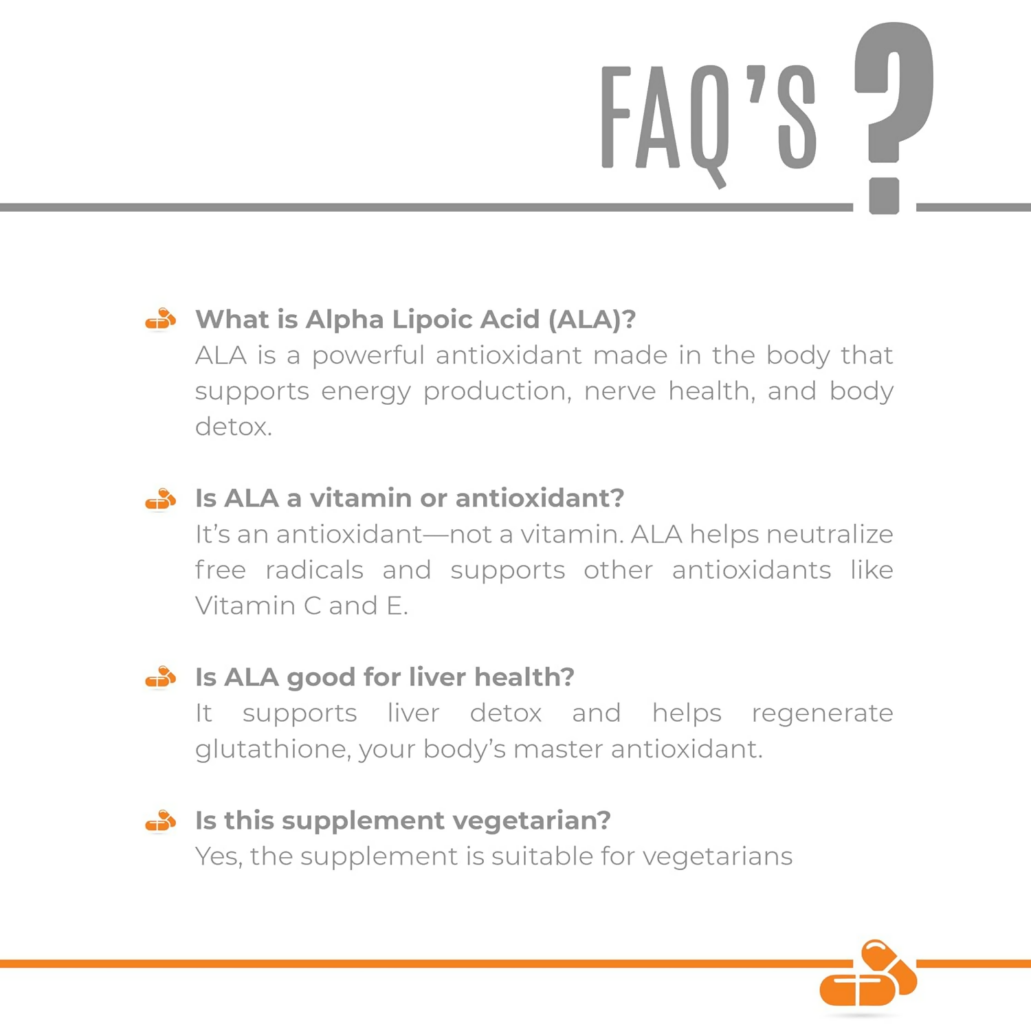 As-It-Is Atom Ala (Alpha Lipoic Acid) Veg Capsules