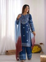 Thumbnail for Teeya Creation Womens Trendy Stylish Embroidery Thread Work Kurta Set - Dista