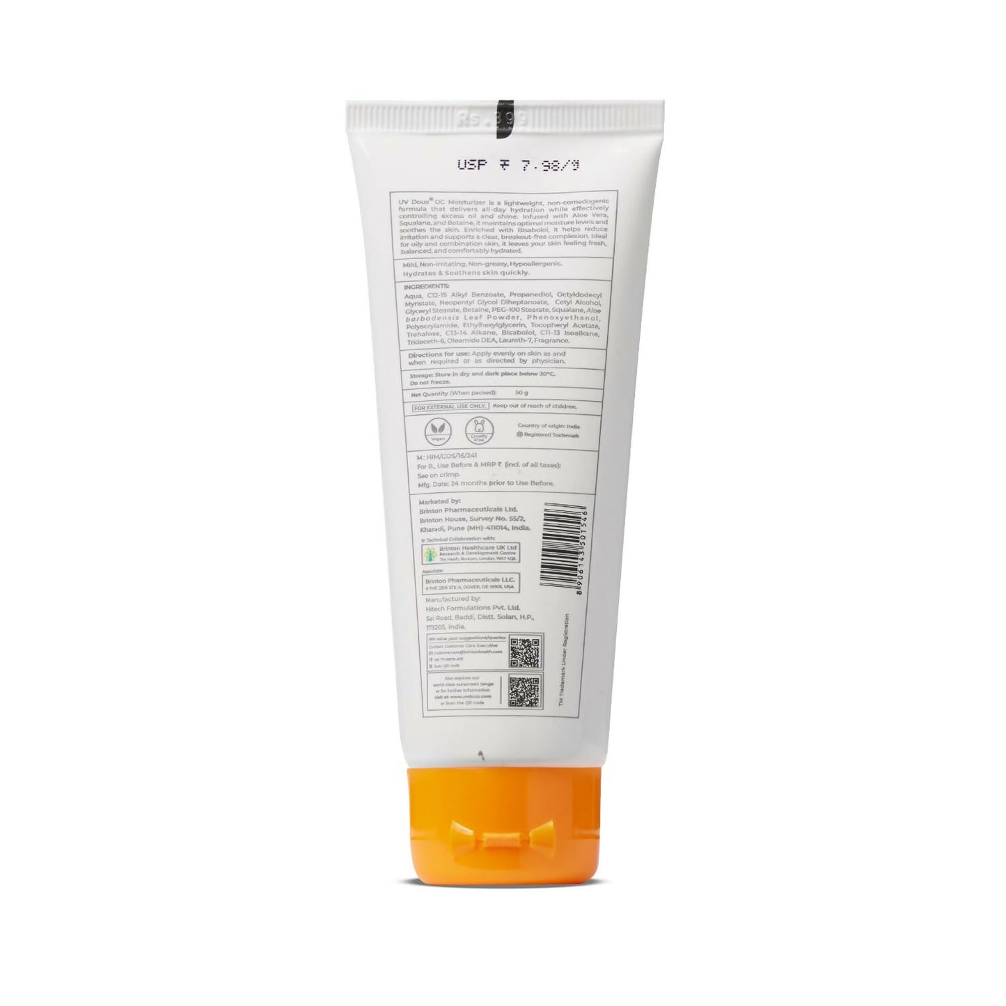 Brinton Uv Doux Oc Moisturizer - Dista