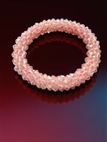 Thumbnail for Inhanns Unisex Crystal Bloom – Adjustable Crystal Bead Bracelets - Baby Pink - Distacart