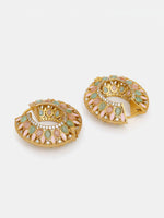 Thumbnail for Ruby Raang Gold Polished Multi-Color Kundan Loops