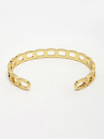 Thumbnail for NVR Men's Gold-Plated Metal Cuff Bracelet - Distacart