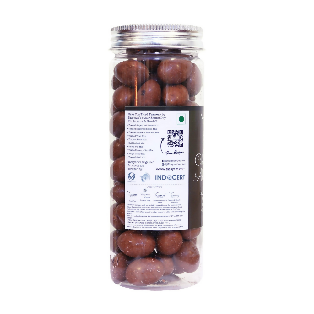 Tassyam Organics Chocolate Coated Almonds - Distacart