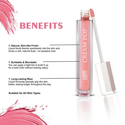 Love Earth Cream Pop Blush - Aster - Distacart