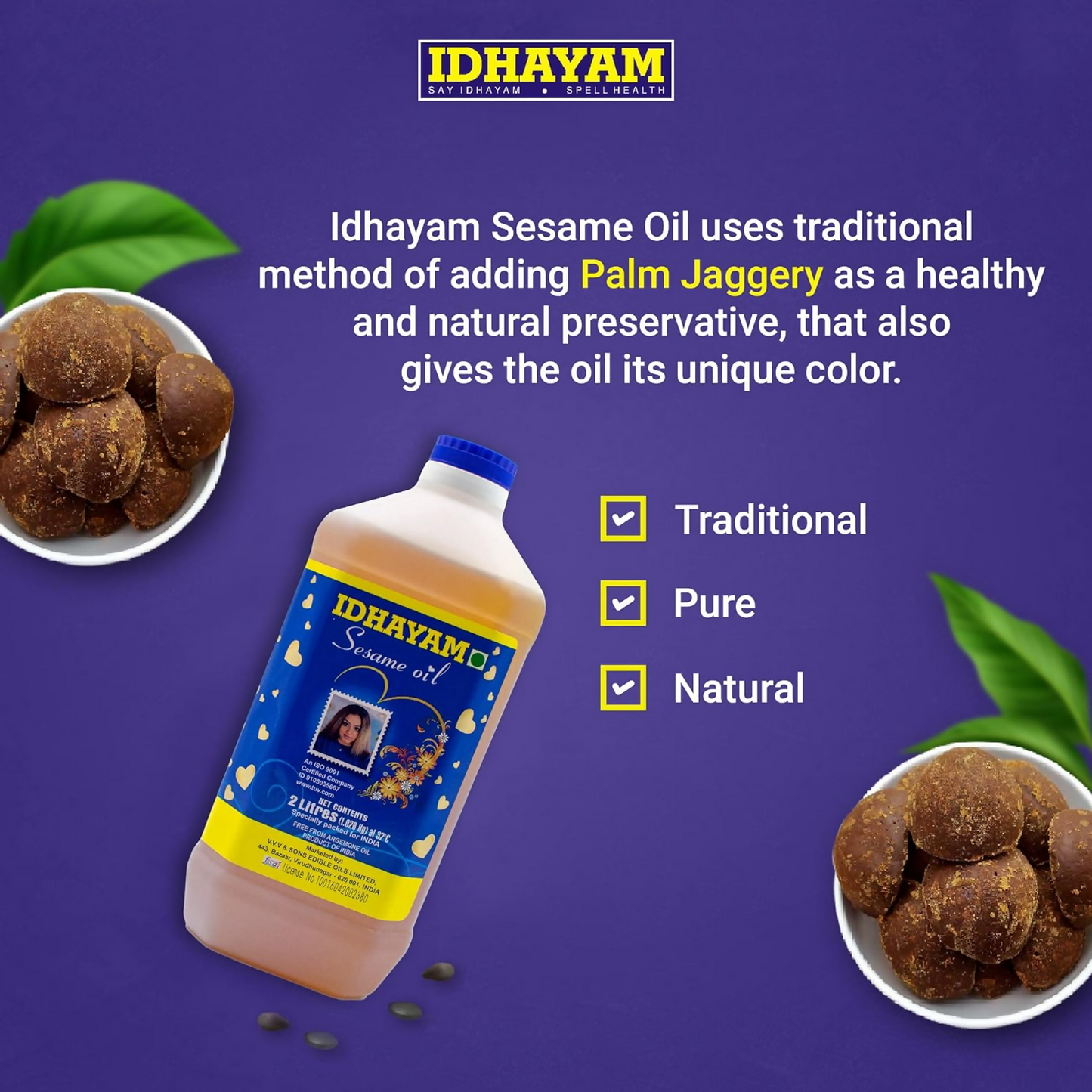 Idhayam Sesame Oil - Distacart