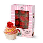 Thumbnail for sugar roses for cake cupcake decoration red 120 gms