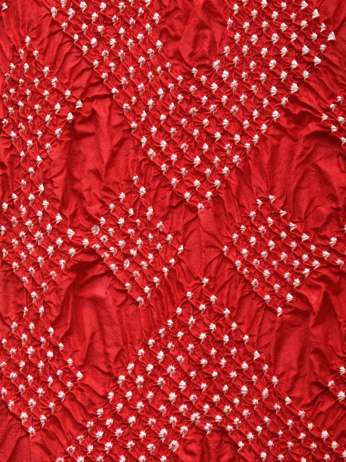Red and Green Badhani Silk Handloom Saree with Geometrical Body and Kalamkari Pallu and Blouse Design - Global Threads - Distacart