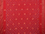 Thumbnail for Red Bandhani Uppada Silk Handloom Saree with Nilambari Buta Design - Global Threads - Distacart