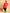 BohoJazz Red Threadwork Kurti with Black Harem Pants Co-ord Set