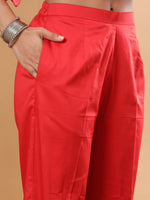 Thumbnail for BohoJazz Red Ombre Embroidered Kaftan with Pants