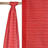 Thumbnail for Red Pochampally Ikat Cotton Handloom Stole with Arrowhead Design - Global Threads - Distacart