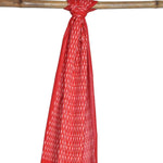 Thumbnail for Red Pochampally Ikat Cotton Handloom Stole with Arrowhead Design - Global Threads - Distacart