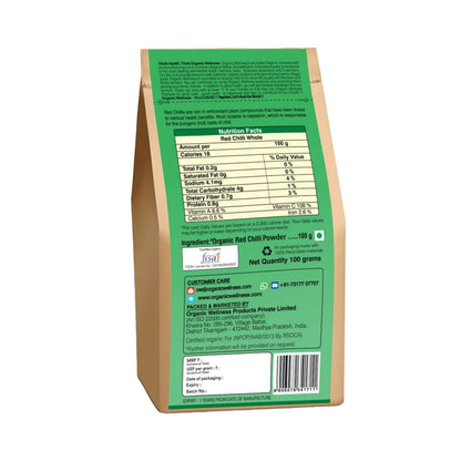 Organic Wellness Red Chilli powder - Distacart