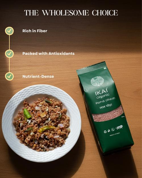 IKAI Organic Poha (Red) ,Chivda - Distacart