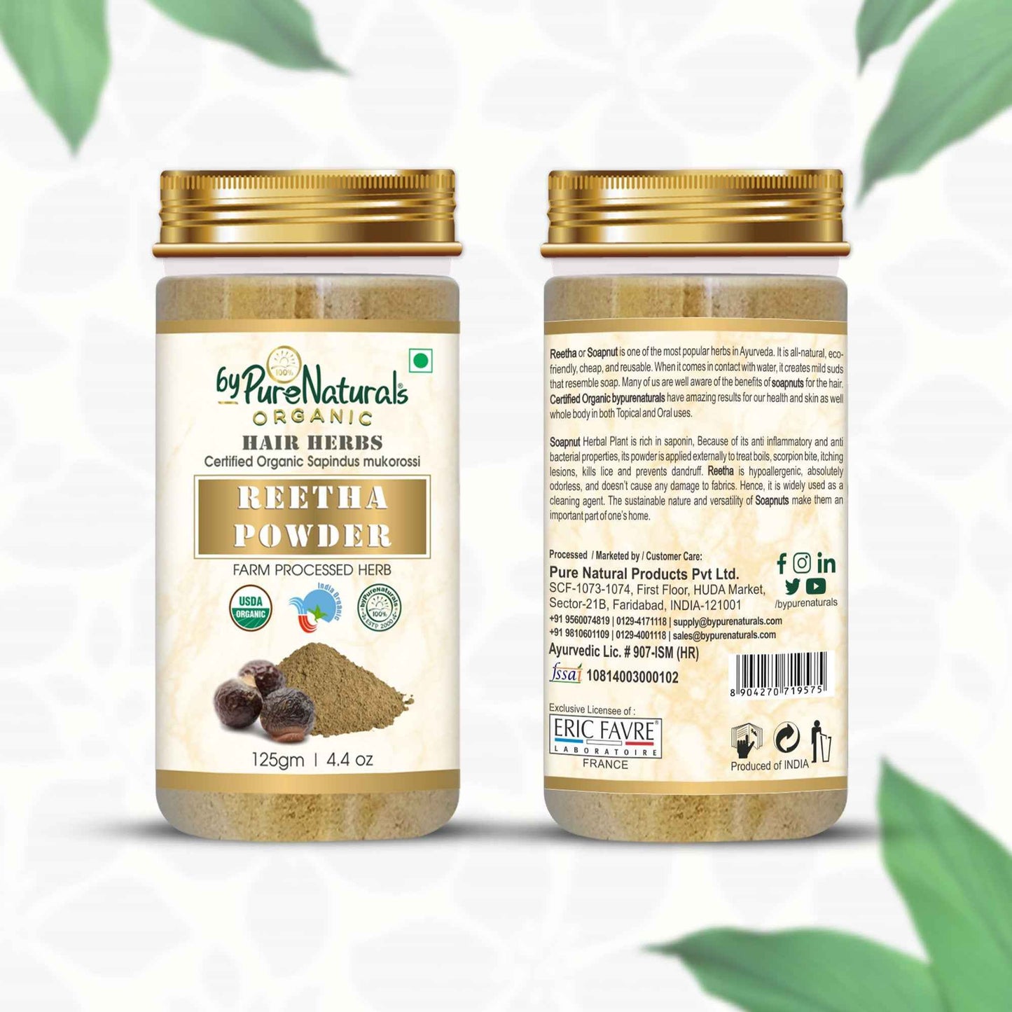 byPureNaturals Organic Reetha Powder - Dista