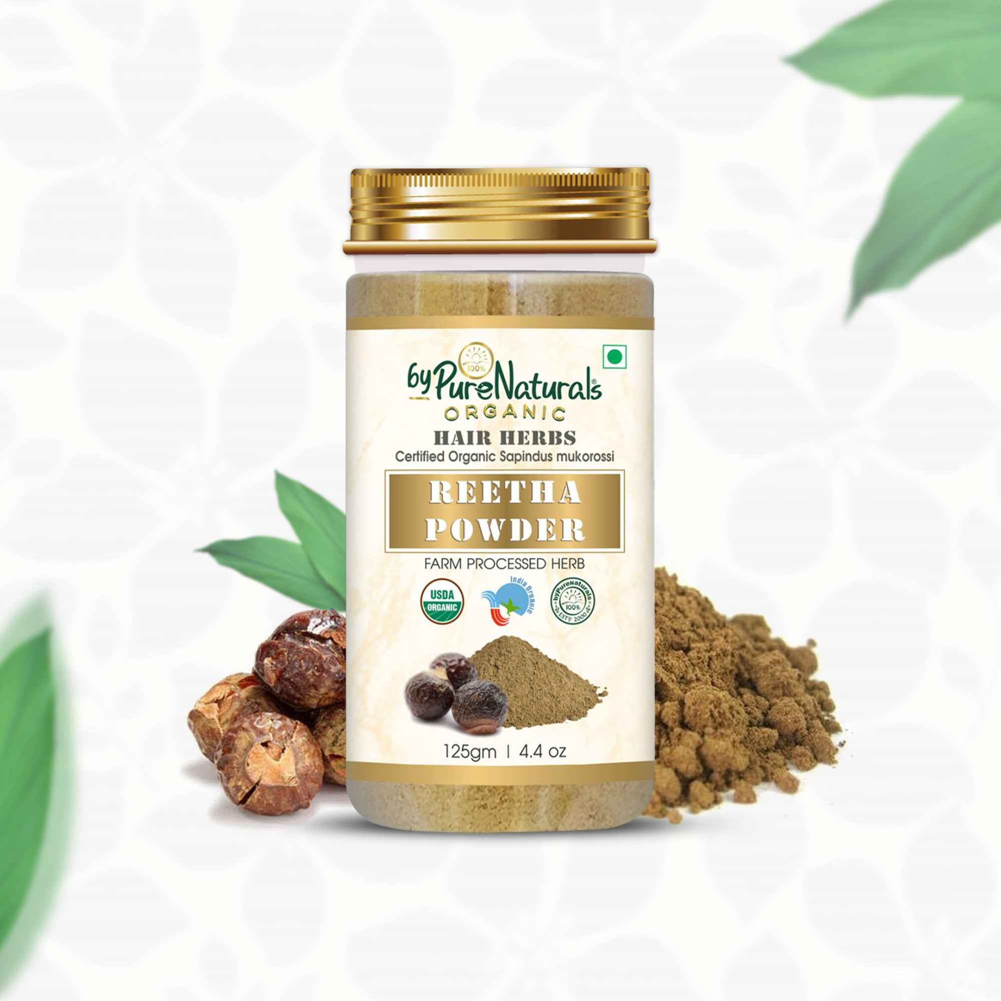 byPureNaturals Organic Reetha Powder - Dista