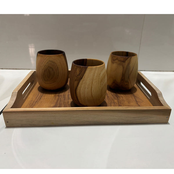 Wood estate Original Wooden Bourbon Drinking Water Glass Gifts - Distacart