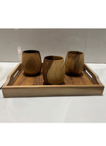 Thumbnail for Wood estate Original Wooden Bourbon Drinking Water Glass Gifts - Distacart