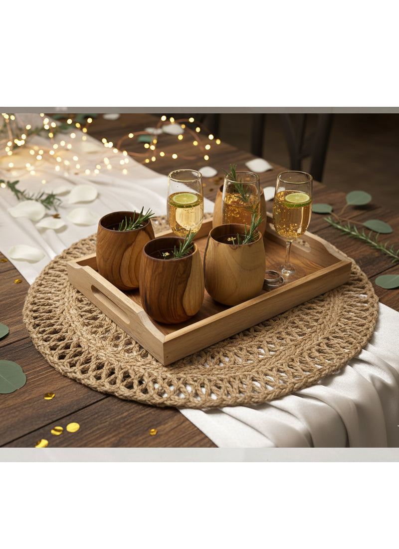 Wood estate Original Wooden Bourbon Drinking Water Glass Gifts - Distacart