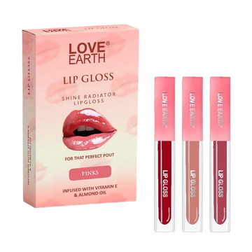 Love Earth Liquid Lip Gloss - Pinks - Distacart
