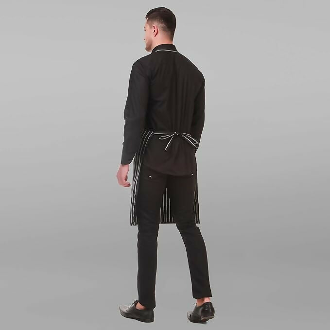 Kodenipr Club Kitchen Chef Apron For Men & Women-Chalk-Stripe - Dista