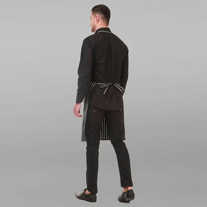 Kodenipr Club Kitchen Chef Apron For Men & Women-Chalk-Stripe - Dista