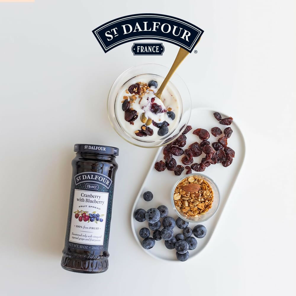 ST. DALFOUR Cranberry With Blueberry Fruit Spread - Dista