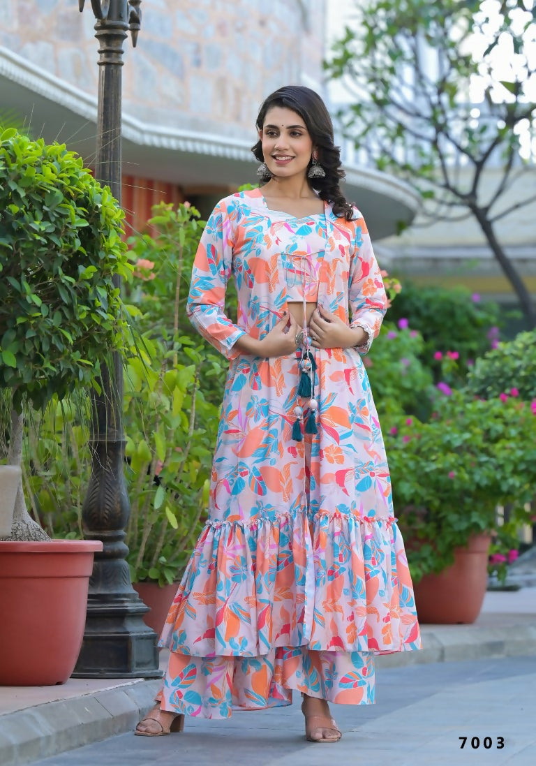 Designer Stylish Off White With Multi Ab Cotton Stitched jacket Style - Anbazaar - Distacart