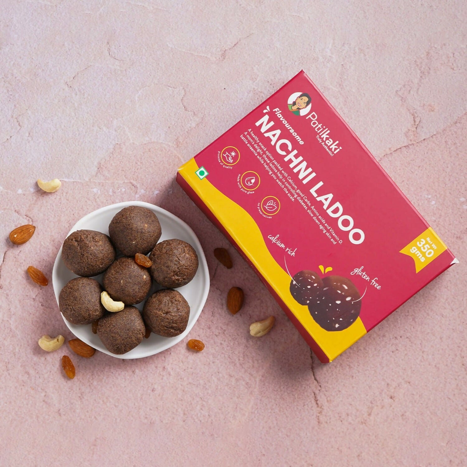 Patilkaki Nachni Ladoo ( Pure Ghee )