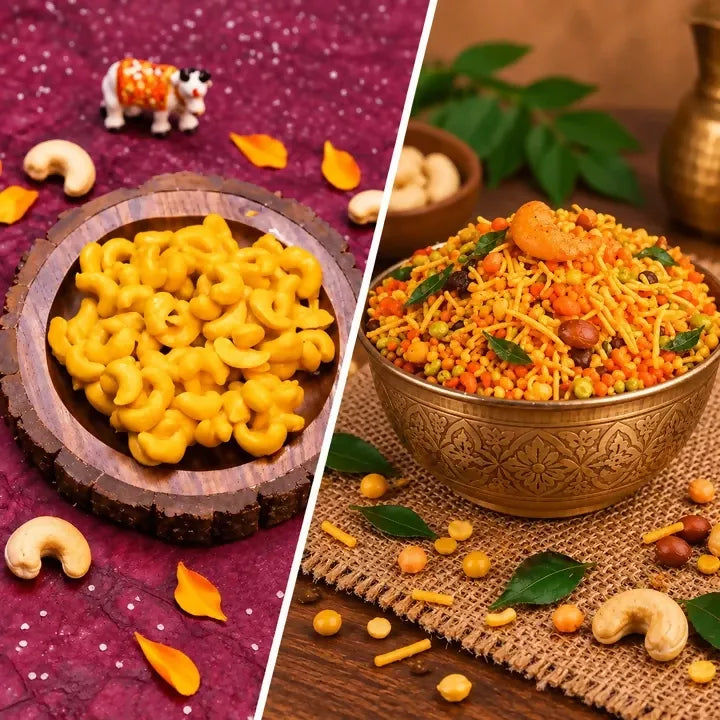Tenali Ruchulu - Kaju Pakam + Navaratan Boondi