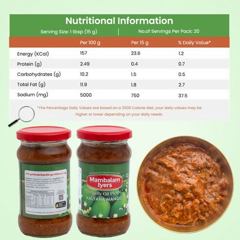 Mambalam Iyers Kalyana Mango Pickle - Distacart