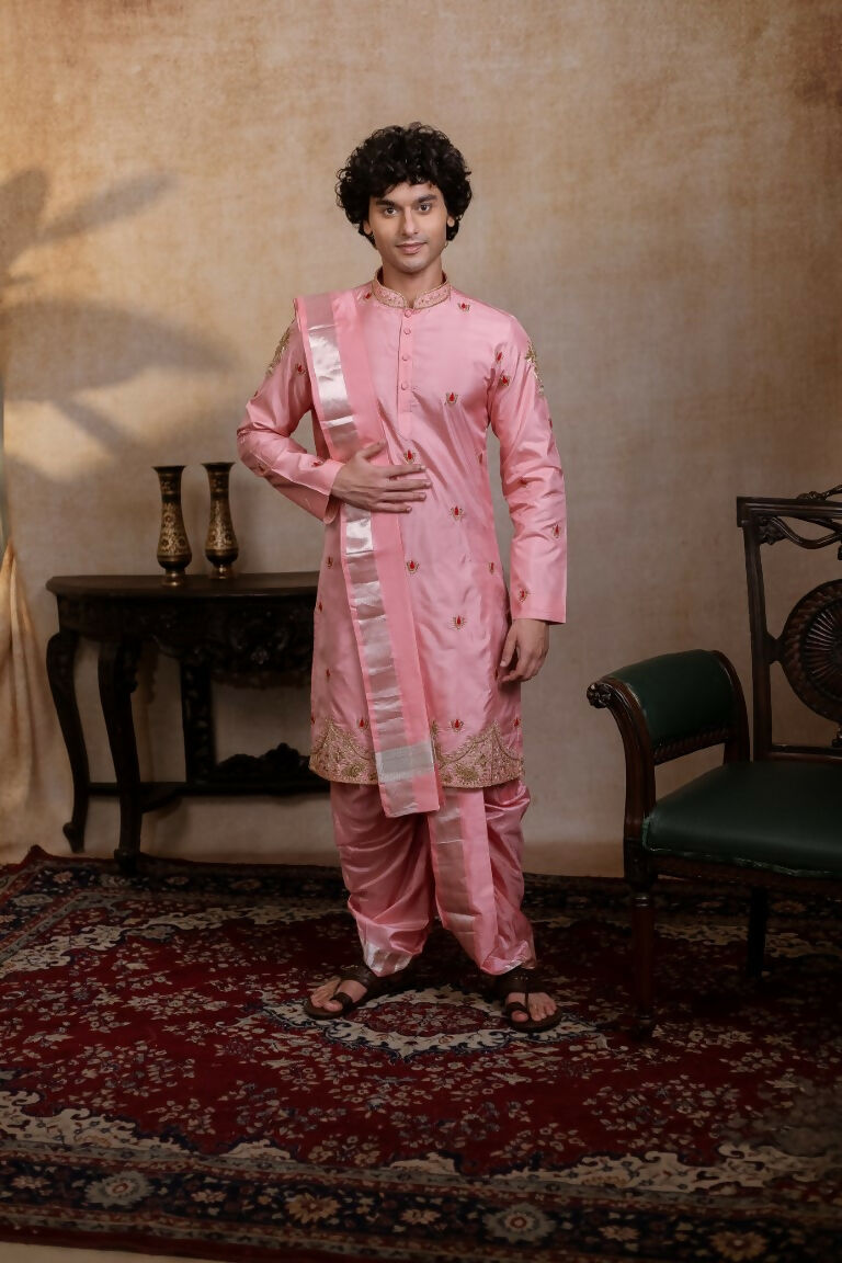 Kanjivaram Pattu Pink Srinivasa Kanjivaram By Hilo Design