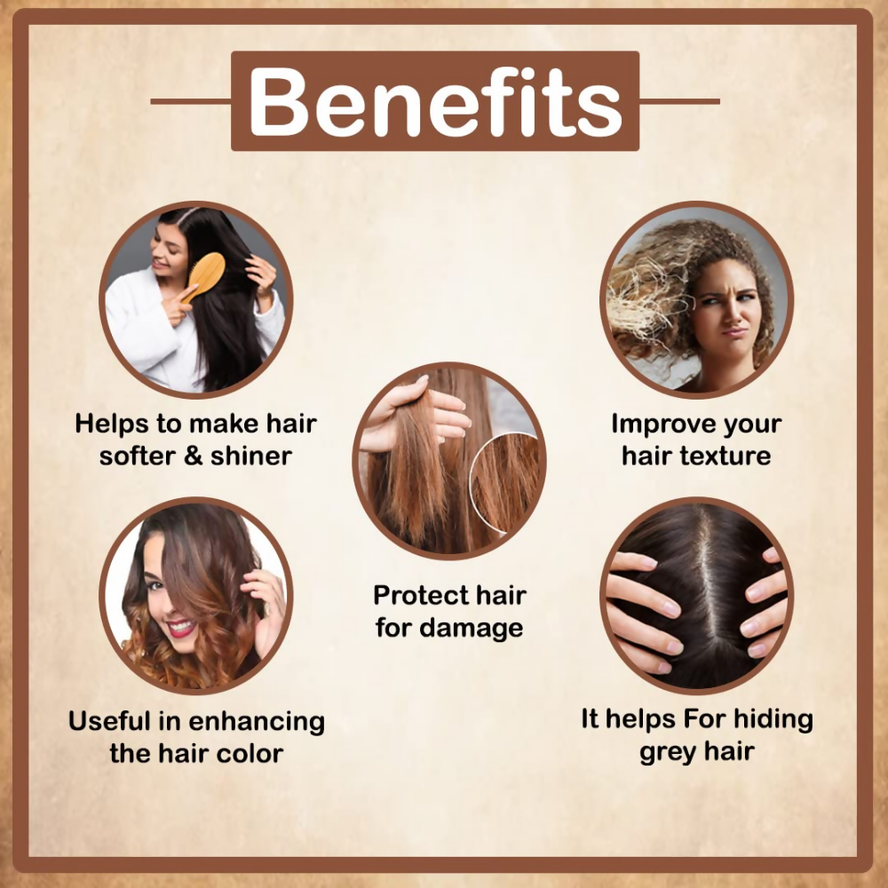 VedicAyurveda Henna Hair Color - Chestnut Brown - Dista