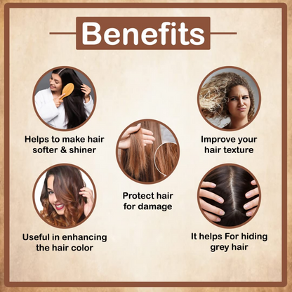 VedicAyurveda Henna Hair Color - Chestnut Brown - Dista