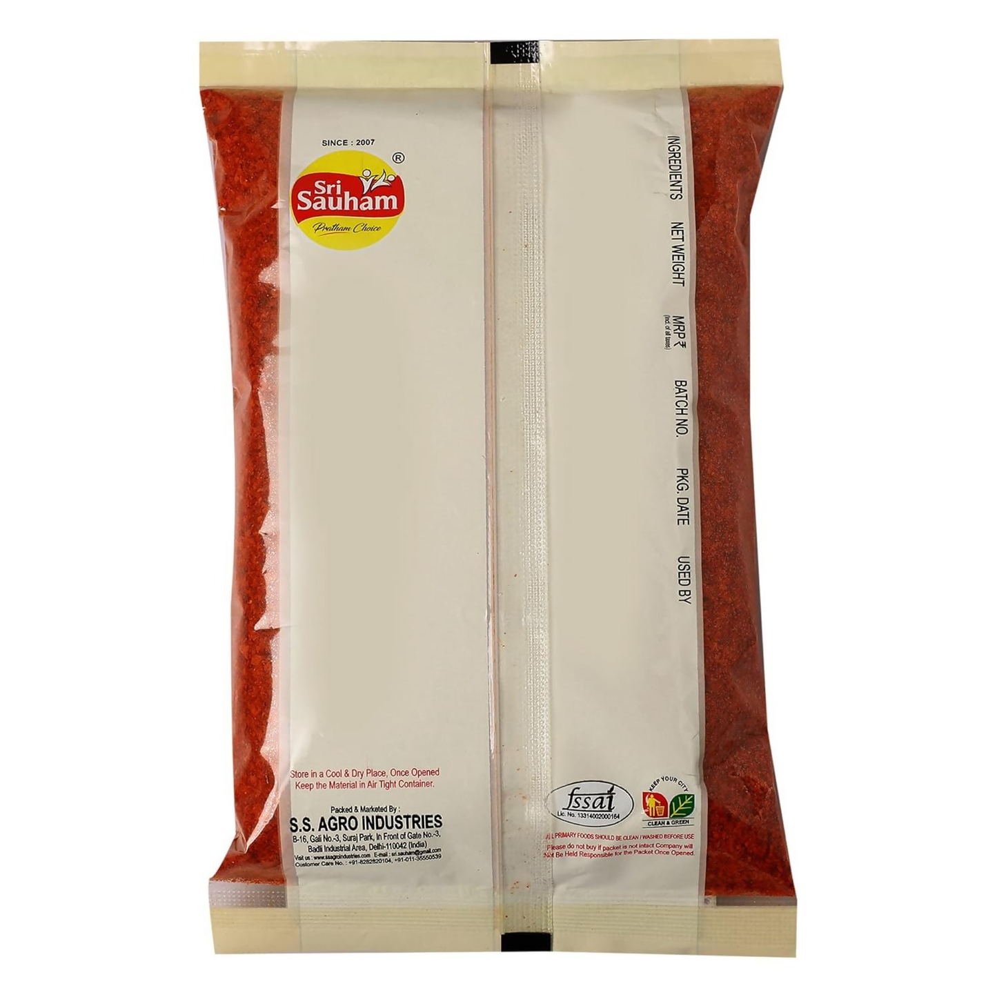 Sri Sauham Premium Natural Chilli Flakes Seasoning (Kutti Mirchi) - Distacart