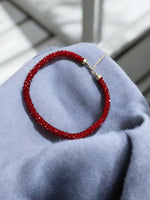 Thumbnail for Inhanns Noor-E-Jalwa – Handmade Crystal Bead Necklace -Adjustable - Maroon Only Necklace - Distacart