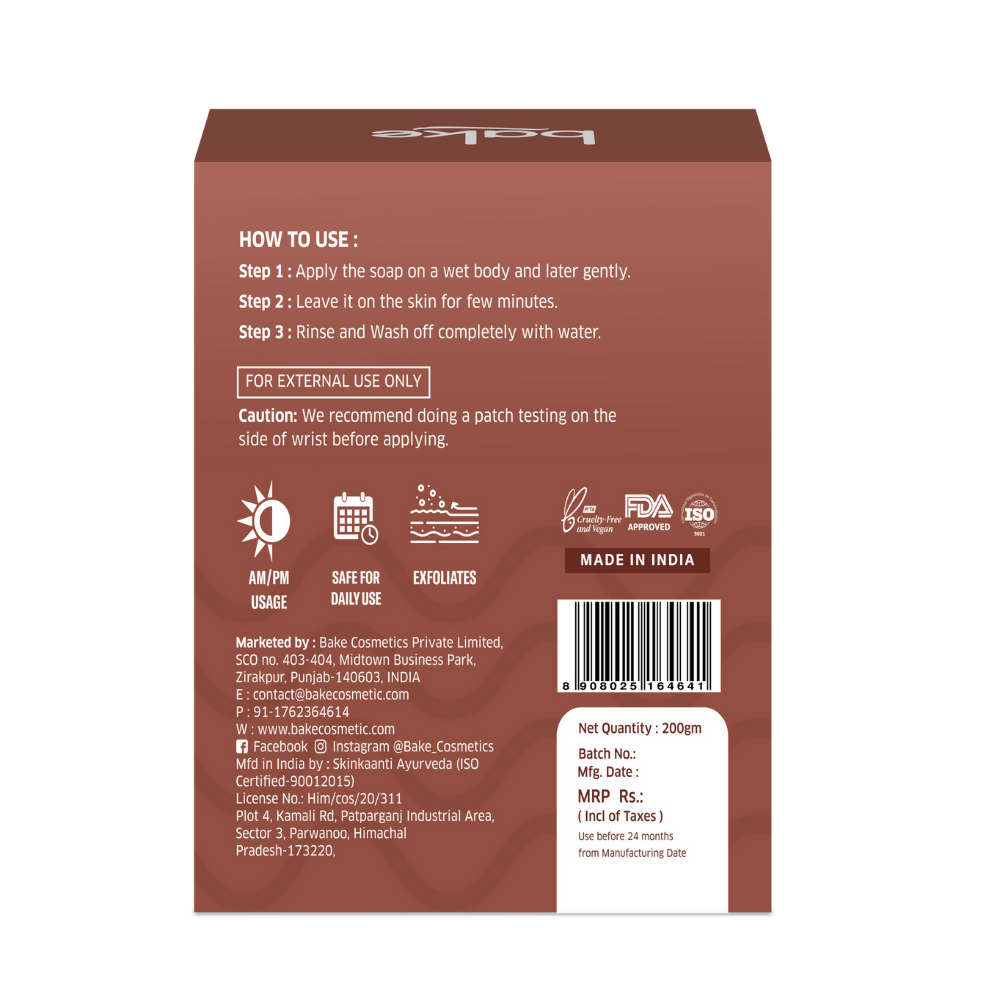 Bake De-Tan Scrub Treatment Coffee Soap