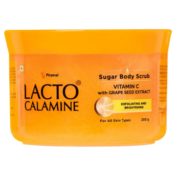 Lacto Calamine Vitamin C Sugar Body Scrub, Mild Exfoliation+Glowing Skin Scrub - Distacart