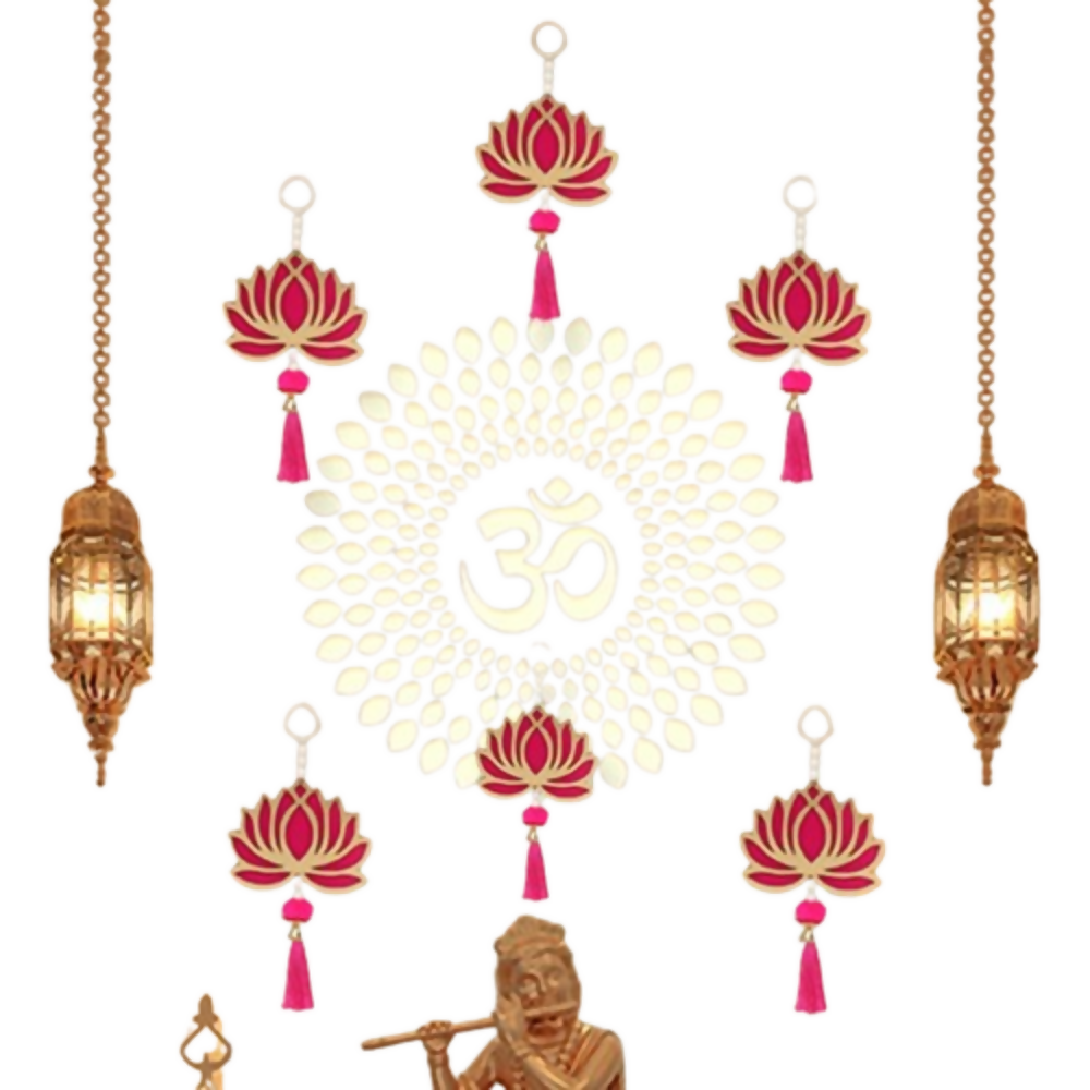 Kalakriti Lotus Floral Wall Hangings
