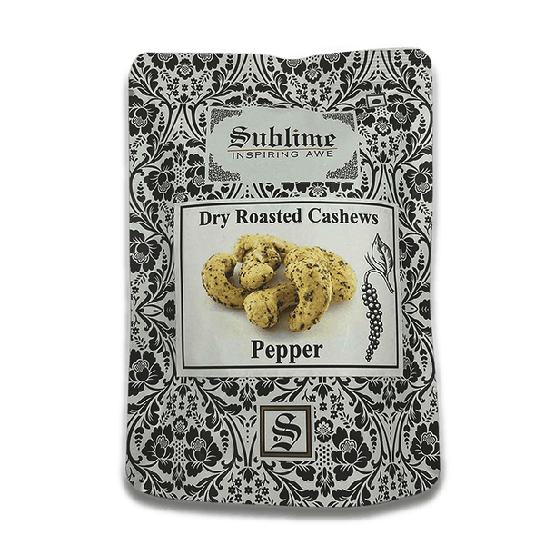 Sublime Inspiring Awe Roasted Cashews – Pepper - Distacart