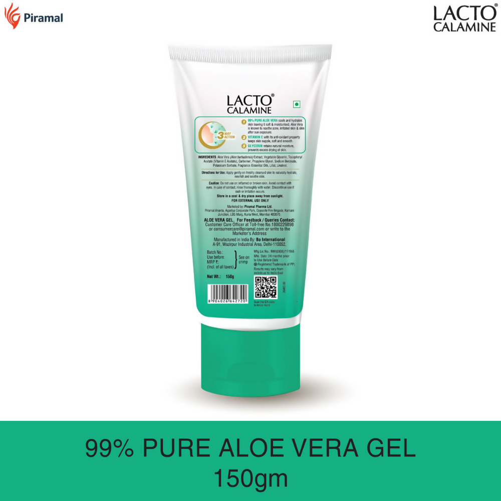 Lacto Calamine Aloe Vera Gel Face Moisturizer - Distacart