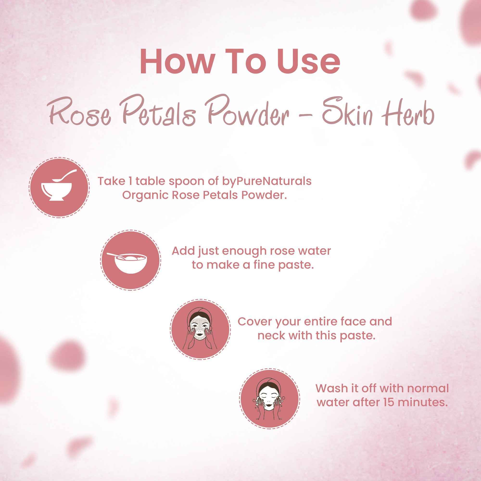 byPureNaturals Organic Rose Petals Powder - Dista