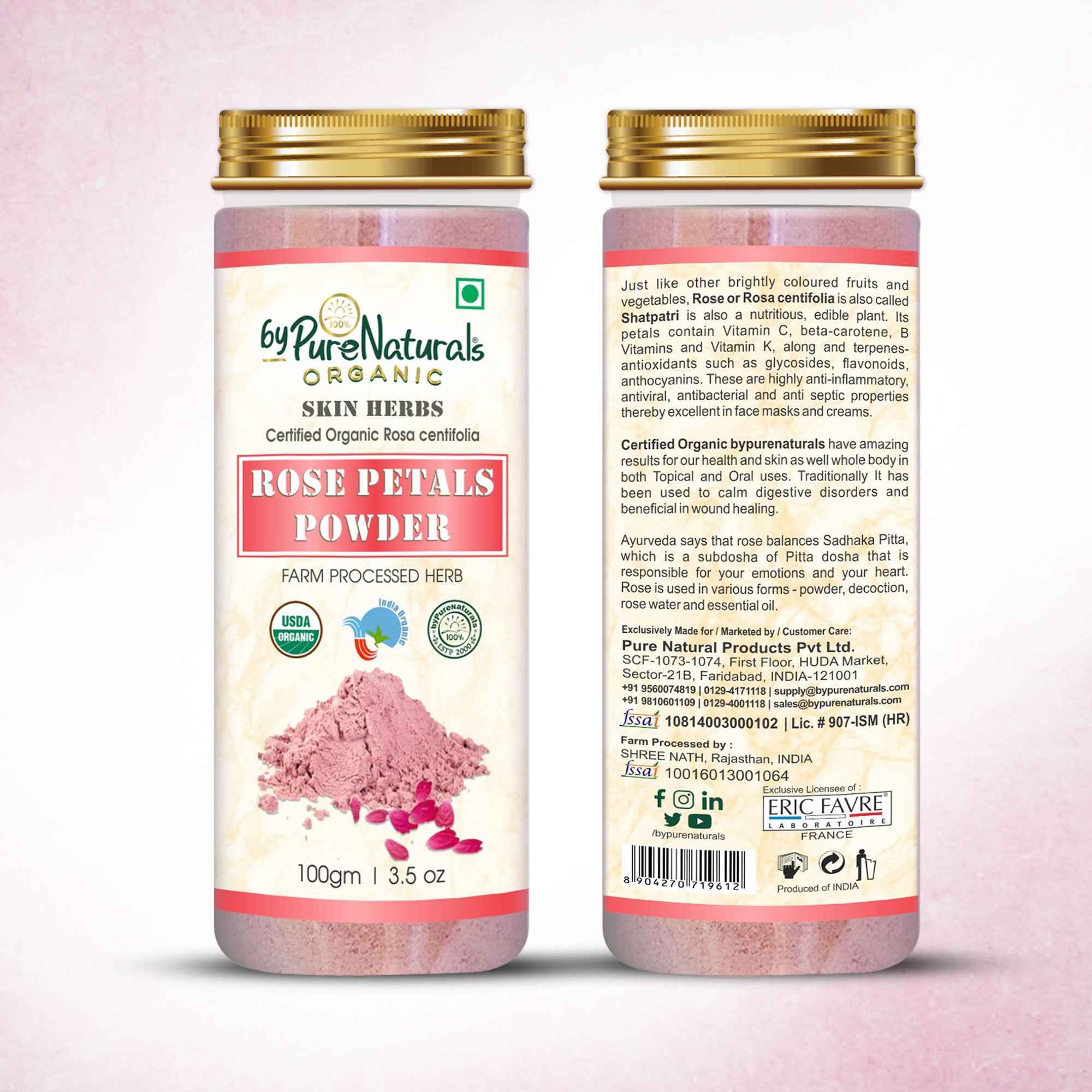 byPureNaturals Organic Rose Petals Powder - Dista