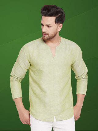 Even Apparels Men's Pure Cotton Green Kurta - Distacart