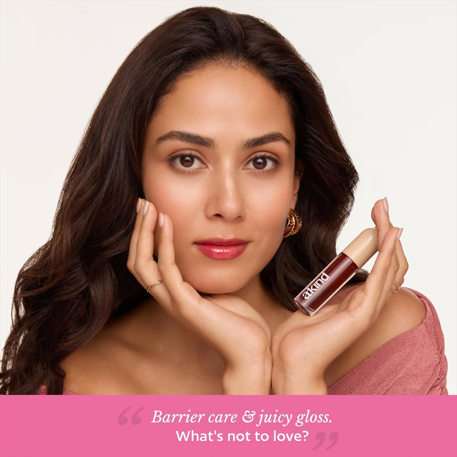 Akind Take A Shine Tinted Lip Gloss Oil - 02 Heart Eyes