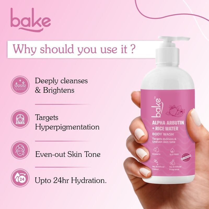 Bake Alpha Arbutin Body Wash - Distacart