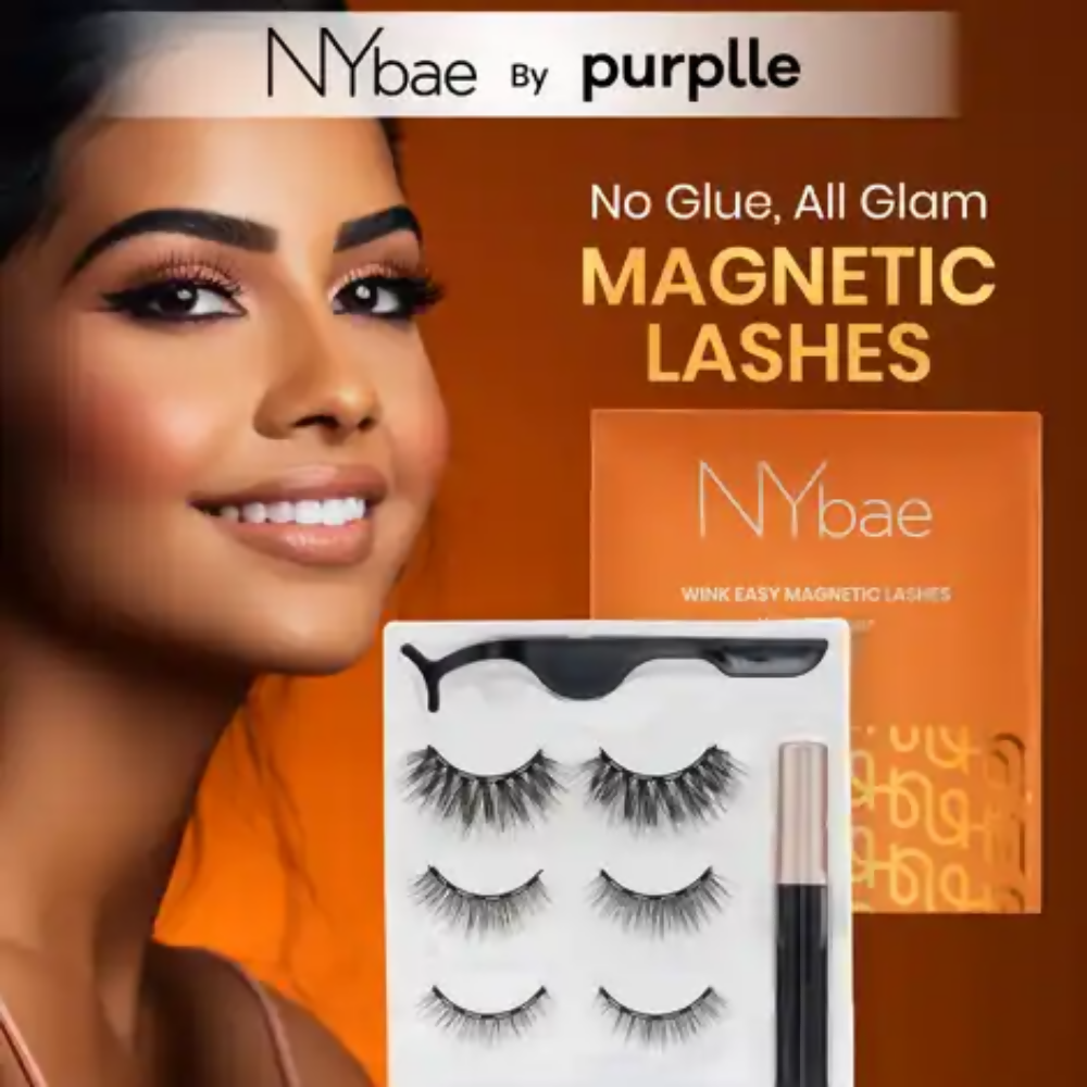 NY Bae Wink Easy Magnetic Eye Lashes| Korean Beauty Combo - Distacart