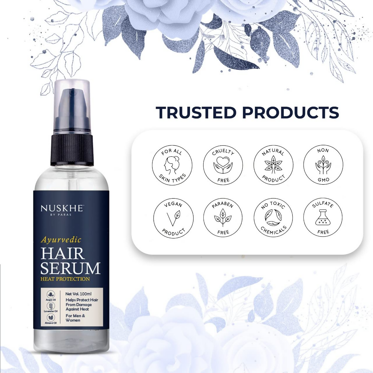 Nuskhe By Paras Hair Serum For Heat Protection - Distacart